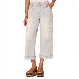 Democracy Skyrise Wide Leg Utility Crop Jean NWT